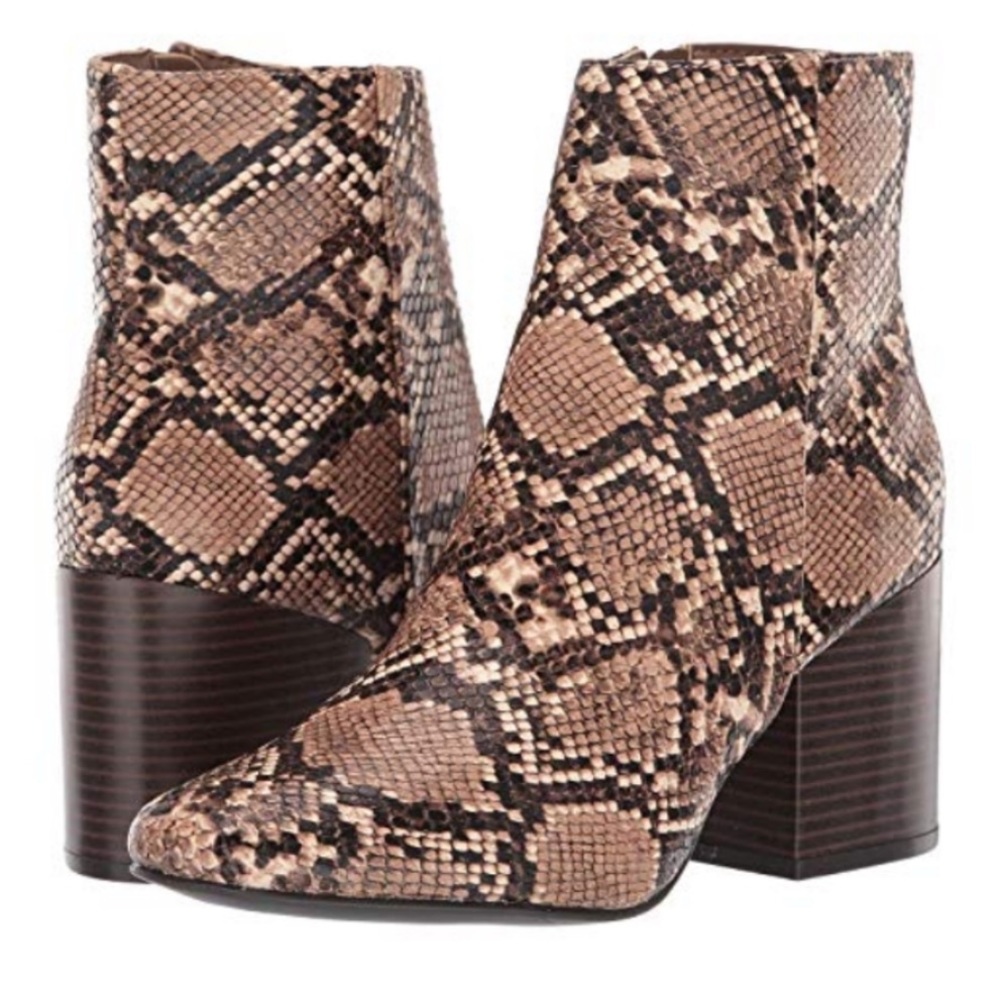 Madden Girl Snake Print Booties